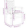 vidaXL Stohovateľné záhradné stoličky 4 ks 56,5x57,5x91 cm masívny tík