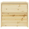 vidaXL Nočný stolík 40x30,5x35,5 cm jedľový masív