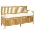 vidaXL Úložná lavička 2 -Seater 148 x 63 x 84 cm Obdĺžnikový