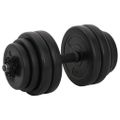 vidaXL Činky Dumbbell 2x15 kg