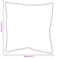 vidaXL Vankúš 2 ks 41 x 40 x 20 cm Polyester Biela