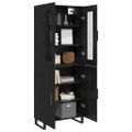 vidaXL Highboard 2 ks Čierny dub 69,5 x 34 x 180 cm Kompozitné drevo