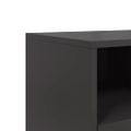 vidaXL TV skrinka čierna 100,5x39x60,5 cm oceľ
