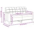 vidaXL 2-miestna pohovka s vankúšmi vínovočervená 140 cm zamat
