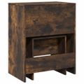 vidaXL Toaletný stolík a stolička dymový dub 60x40x113,5 cm