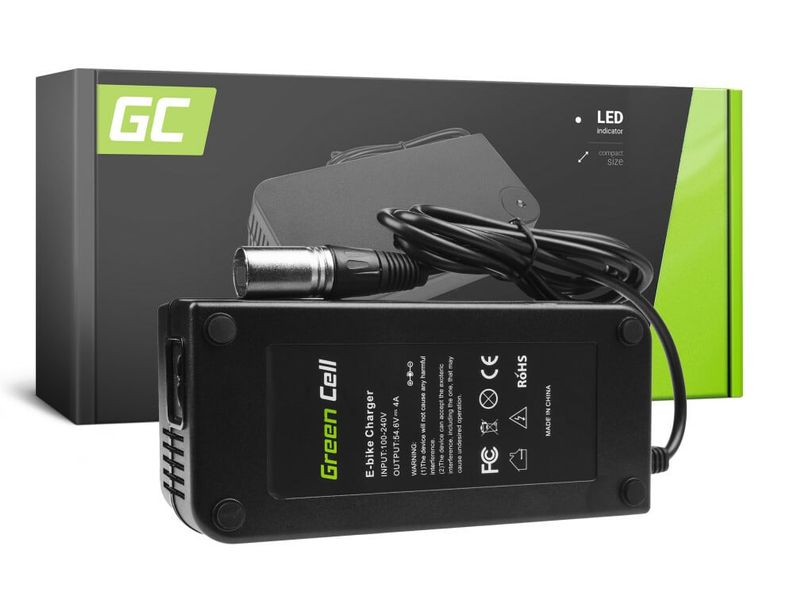 Green Cell ACEBIKE10 nabíjačka pre elektrobicykle 54,6V 4A (Cannon)