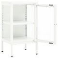 vidaXL Komoda 38x35x70 cm kov a sklo