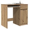 vidaXL Stôl dub artisan 86x49x76 cm kompozitné drevo