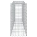 vidaXL Oblúkové gabiónové koše 15 ks 400x50x100/120cm pozinkov. železo