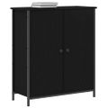vidaXL Servírovacia skriňa Čierny dub 70 x 30 x 80 cm Kompozitné drevo
