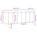 vidaXL Skrinka na platne betónovosivá 100x38x48 cm kompozitné drevo