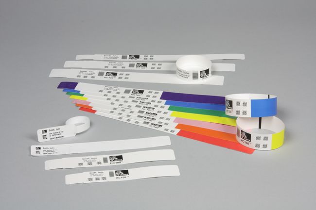 Wristband - HC100 Cartridge, Polypropylén, DT, 25,4 x 177,8 mm, 300/roll