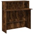 vidaXL Recepčný stôl hnedý dub 100x50x103,5 cm kompozitné drevo