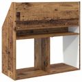 vidaXL Detský regál Staré drevo 72,5 x 29,5 x 69 cm Kompozitné drevo