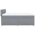 vidaXL Boxspring posteľ s matracom bledosivý 140x190 cm látka
