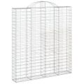 vidaXL Oblúkový gabionový kôš 2 ks 200x30x220/240cm pozinkované železo