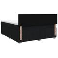 vidaXL Posteľ boxspring s matracom Čierna 160 x 200 cm Látka