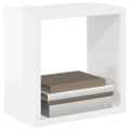 vidaXL Nástenné police 6 ks lesklé biele 26x15x26 cm
