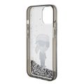 Karl Lagerfeld case for iPhone 15 6,1" KLHCP15SLKKNSK priehľadná hardcase Liquid Glitter Ikonik