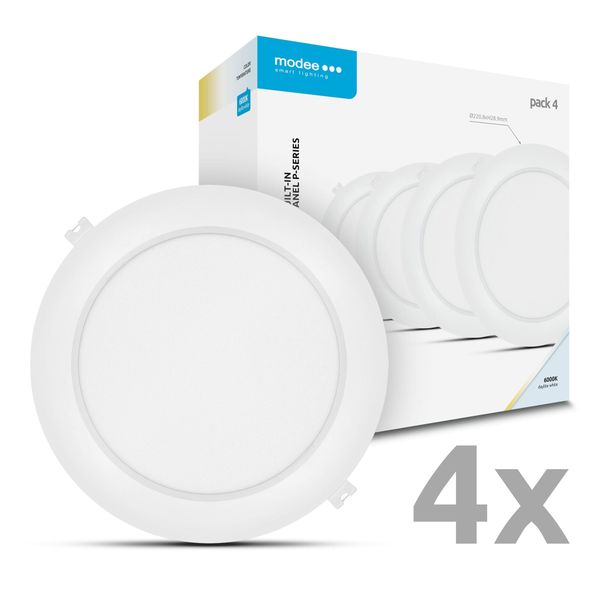 Modee LED Okrúhly LED panel - zapustený 18W 1980lm studená biela P4 (ML-LPRB6000K18WPN)