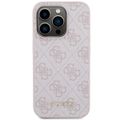 Obal Guess pre iPhone 15 Pro 6,1" GUHCP15LG4GFPI ružový HC PU 4G kovové logo