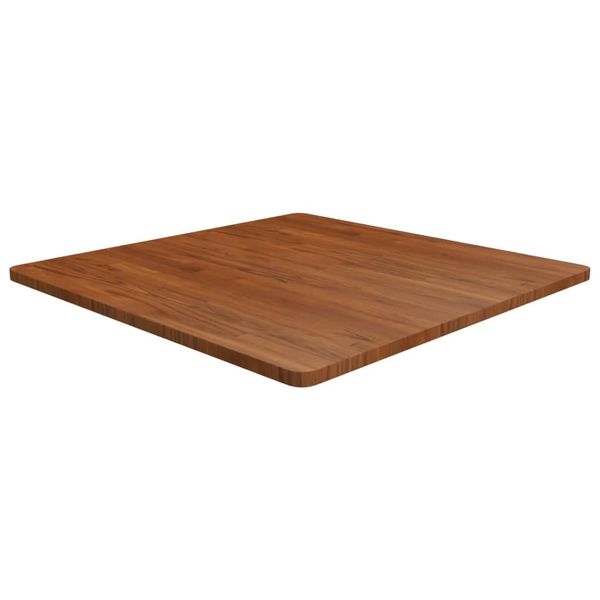 vidaXL Štvorcová stolová doska Tmavohnedá 90x90x2,5 cm lakovaný dub
