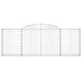 vidaXL Oblúkové gabiónové koše 11 ks 300x30x100/120cm pozinkov. železo
