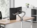 Neomounts DS70-250SL2 Neomounts NEXT Slim Desk Mount, double display (topfix clamp/grommet), silver Držák, VESA, stolní, pro 2 ploché/zakrivené monitory, úhloprícka 17–32", náklon 90°, otácení 180°, rotace 360°, nosnost 18kg, str