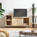 vidaXL TV skrinka dub sonoma 100x35x55 cm spracované drevo