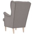 vidaXL Kreslo Taupe 74x84x100 cm Látka