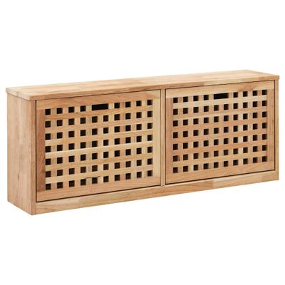 vidaXL Úložná lavica na topánky 94x20x38 cm masívne orechové drevo