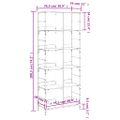vidaXL Knižnica dub sonoma 78,5x33x117,5 cm kompozitné drevo