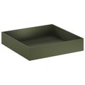 vidaXL Záhradný kvetináč 2 ks Olivovo zelená 100 x 100 x 20 cm