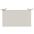 vidaXL Podložka na sedadlo SOEST 100% polyester Biela 70 x 40 x 10 cm