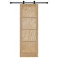 vidaXL Posuvné dvere ORKDAL 73,5 x 211 cm Borovicový masív Prírodná