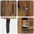vidaXL Highboard 2 ks Staré drevo 69,5 x 34 x 180 cm Kompozitné drevo