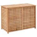 vidaXL Kôš na bielizeň 87,5x46x67 cm masívne orechové drevo