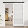 vidaXL Posuvné dvere ORKDAL 93 x 202 cm Biela a čierna