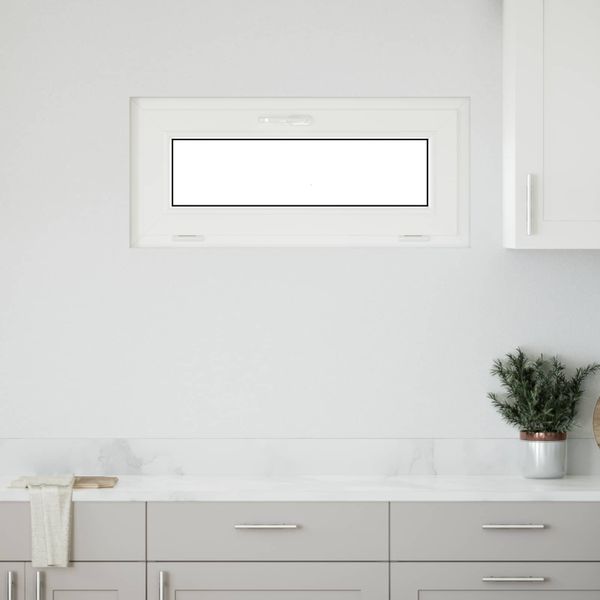 vidaXL Podkrovné okno RISOR 90 x 40 cm PVC a sklo Biela