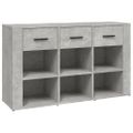 vidaXL Komoda betónovosivá 100x30x59,5 cm spracované drevo