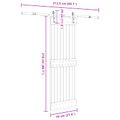 vidaXL Posuvné dvere NARVIK Prírodná a čierna 70 x 210 cm (213,5 cm)