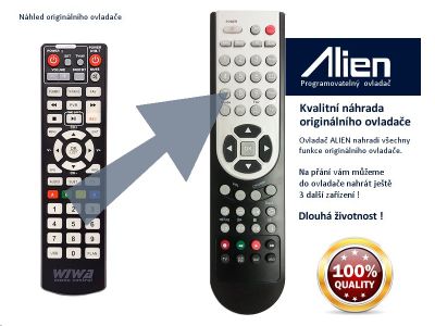 Diaľkový ovládač ALIEN STB Wiwa H.265 MAXX