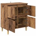 vidaXL Servírovacia skriňa Staré drevo 60 x 35 x 70 cm