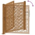 vidaXL Záhradná brána 100x100 cm odolná oceľ s krížovým dizajnom