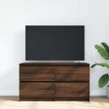 VidaXL TV skrinka Hnedý Dub 100x35x54 cm Drevo