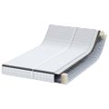 vidaXL Matrac 2 ks Stredne mäkký 60 x 200 cm Biela a šedá