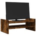 vidaXL Stojan na monitor dymový dub 50x27x20 cm kompozitné drevo