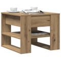 vidaXL Konferenčný stolík Artisan Dub 55,5x55x45 cm Upravené drevo
