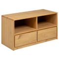 vidaXL Skrinka so zásuvkami SAUDA dub 99x43x55 cm borovicový masív