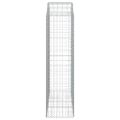 vidaXL Oblúkový gabionový kôš 150x50x180/200 cm pozinkované železo